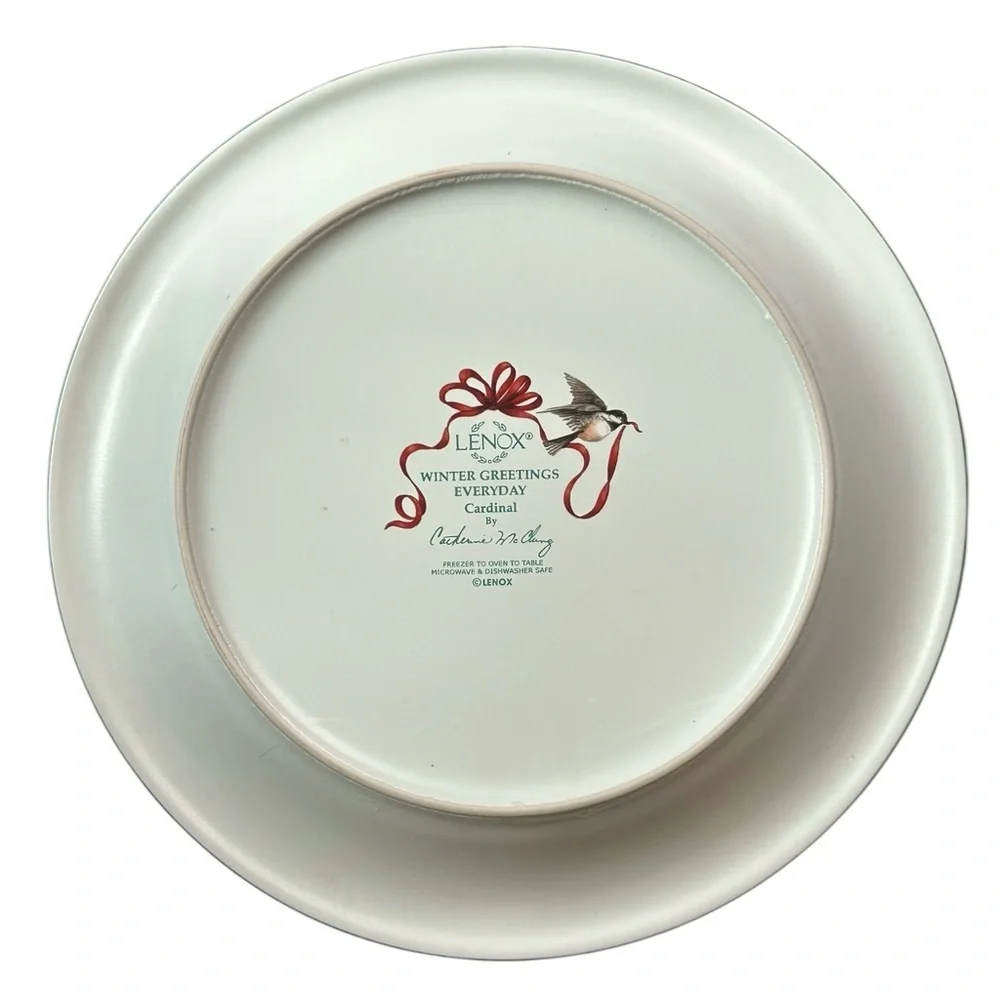 Lenox Cardinal Winter Greetings Everyday Dinner Plate - Picture 2 of 11
